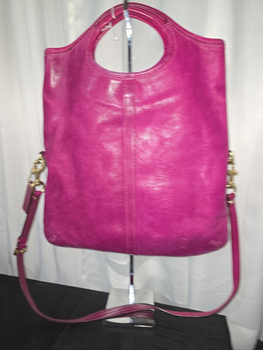 COACH 12250 Vintage Leather Circle-Handle Satchel/handbag Bag - Picture 4 of 13